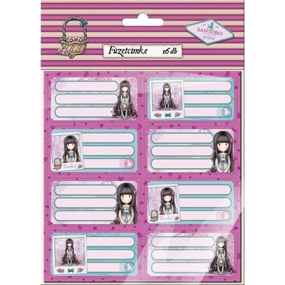 LC-18526215 Füzetcímke 16db exkluzív Gorjuss, Rosebud