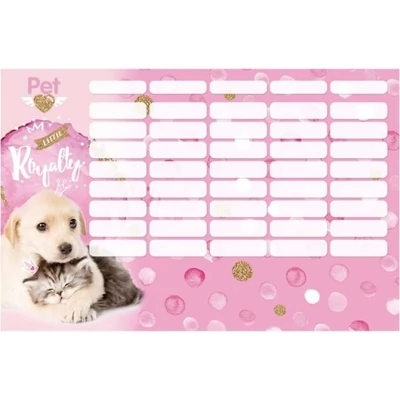 LC-20780601 Órarend nagy Little Friends, Pink