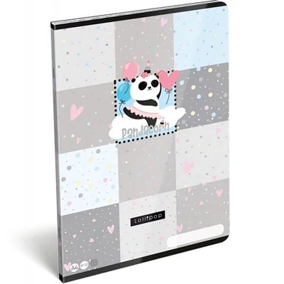 LC-21858955 Füzet tűzött A4 kockás Lollipop, Pandacorn