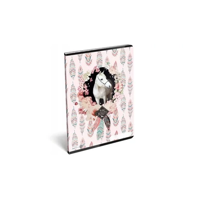 LC-21859208 Füzet tűzött A4 kockás Wild Beauty, Rose