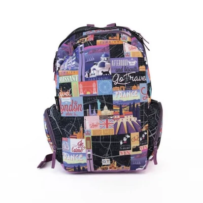 LC-22947101 Hátizsák Teen+ Go Travel, Black map