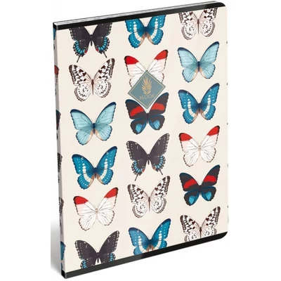 LC-22964102 Füzet tűzött A4 kockás 40lapos XLook, Butterfly