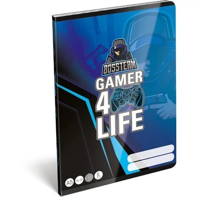 LC-22966101 Füzet tűzött A5 2.osztály Gamer, 4life
