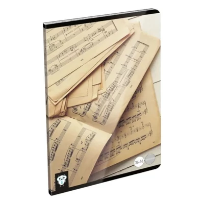 LC-22981157 Füzet tűzött A5 hangjegy Kis Bagoly, Old Sheets
