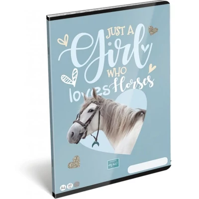 LC-22994201 Füzet tűzött A4 vonalas 40lapos Mici horses