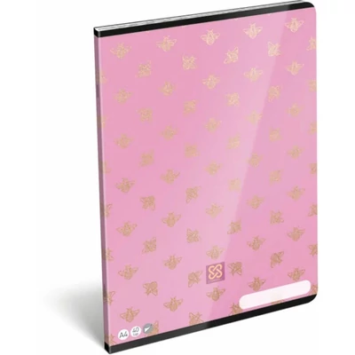 LC-23061370 Füzet tűzött A4 sima Cornell, Pink Bee