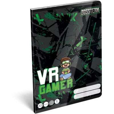LC-23065101 Füzet tűzött A5 2.osztály BossTeam, VR Gamer