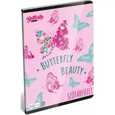 LC-23069162 Füzet tűzött A5 szótár Lollipop, Cute Butterfly