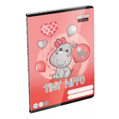 LC-24144863 Füzet tűzött A5 vonalas Lollipop, Tiny Hippo