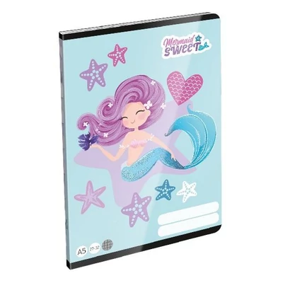 LC-24146401 Füzet tűzött A5 kockás Mermaid Sweet