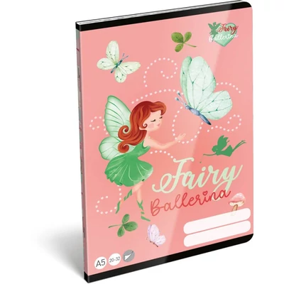 LC-24147314 Füzet tűzött A5 sima Fairy Ballerina, Dance