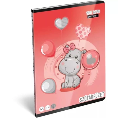 LC-24148163 Füzet tűzött A5 szótár Lollipop, Tiny Hippo