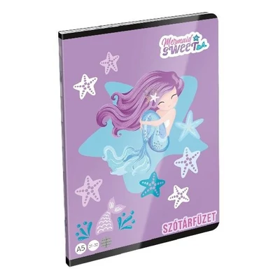 LC-24148501 Füzet tűzött A5 szótár Mermaid, Sweet