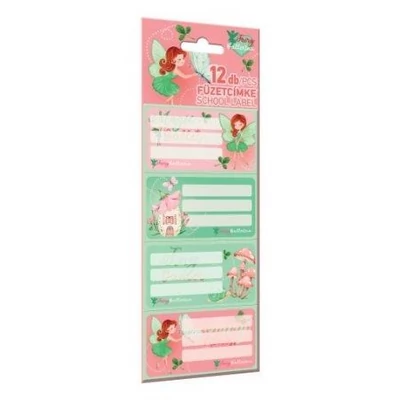 LC-24150414 Füzetcímke 12db-os Fairy Ballerina Dance