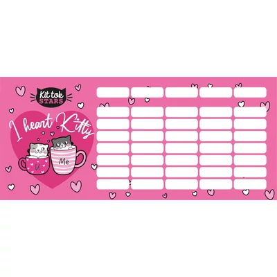 LC-24152303 Órarend mini KitTok Heart Kitty