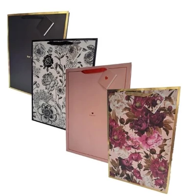 LC-292391 Dísztasak Virágmintás 4féle 33*46*10cm