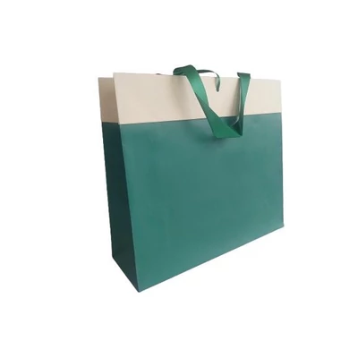 LC-329402 Dísztasak Bicolours Luxury 37*32cm green-yellow