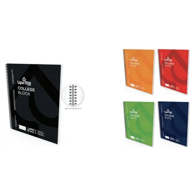 LC-3766 Füzet spirál A5 vonalas 70lapos MARMAR Colleges block