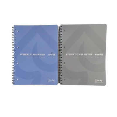 LC-497200 Füzet spirál A4 200lapos MARMAR College Book - Reál tematikus