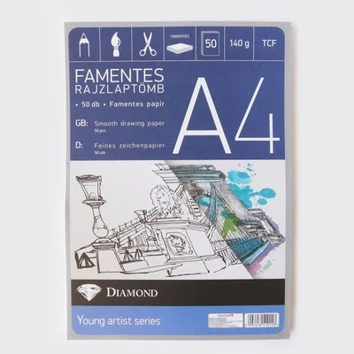 LC-510153 Famentes rajzlaptömb A4 50db-os