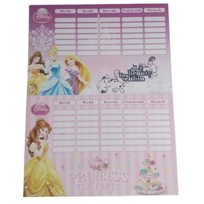 LC-530663 Órarend nagy Princess 2 féle