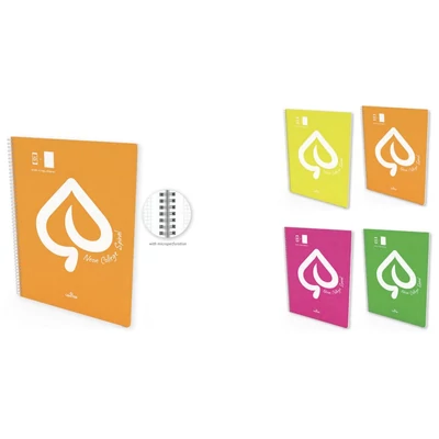 LC-7033 Füzet spirál A4 vonalas 80lapos MARMAR Neon college