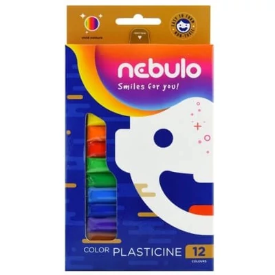 NEB-NSZGY-12-200 Gyurma 12db-os 200g színes Nebulo