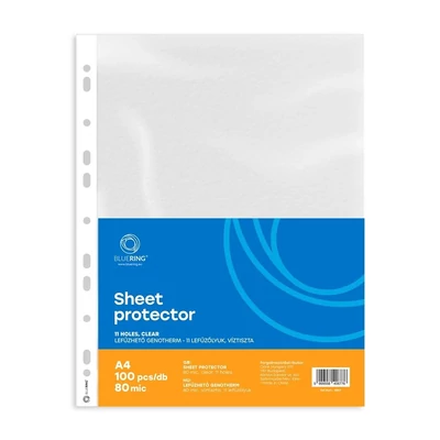 OR-BR8869 Genotherm A/4 lefűzhető 80mic Bluering 100db víztiszta