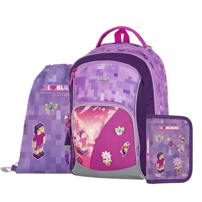 OXY-0-108326 Iskolatáska szett Oxy Go anatómiai Play World Girl