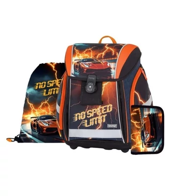 OXY-0-22726 Iskolatáska szett Prémium Light anatómiai mágneszár. No Speed Limit autós