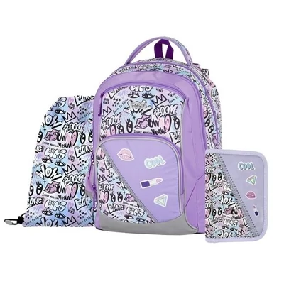 OXY-0-26526 Iskolatáska szett Oxy Go anatómiai Funny Girl