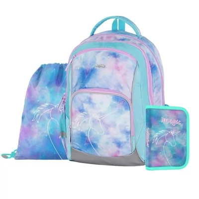 OXY-0-47226 Iskolatáska szett Oxy Go anatómiai Unikornisos