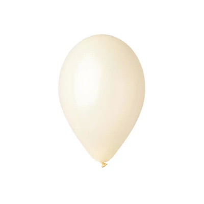 Gemar 26cm egyszínű lufi - elefántcsont, 100db