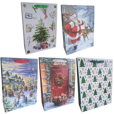 PAW-AGB2016002 Ajándéktasak Karácsonyi MIX XL 30*41*12cm