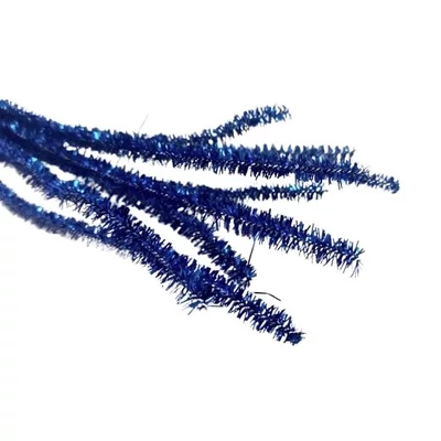 PL-CH06-079 Zseníliadrót 30cm 10db-os Metál Kék
