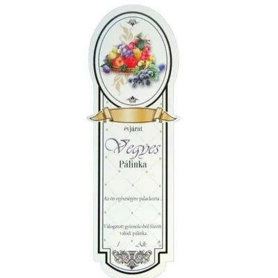 PL-Vegyes Pálinkás címke keskeny 10db-os Vegyes