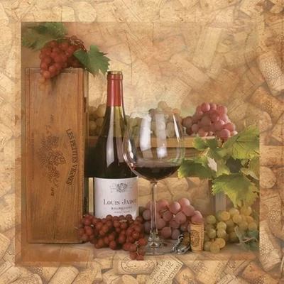 PM-031001 Papírszalvéta mintás Maki 33*33cm Bor