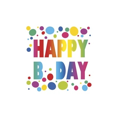 PM-034601 Papírszalvéta mintás Daisy 33*33cm Happy Bday