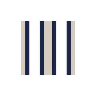 PM-039201 Papírszalvéta mintás Daisy 33*33cm Kék-Szürke csíkos