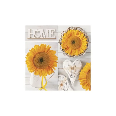 PM-045301 Papírszalvéta mintás Maki 33*33cm Napraforgós
