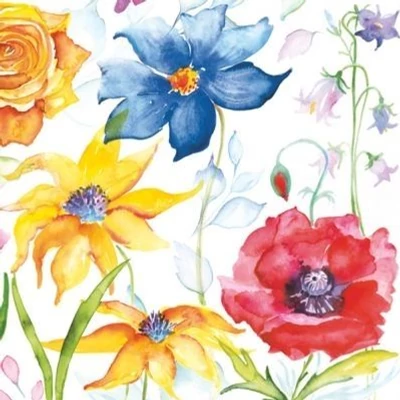 PM-28201 Papírszalvéta mintás Maki 33*33cm Virágok