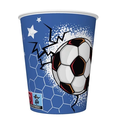 PM-KD01_038101 Papírpohár 8*250ml Cool football
