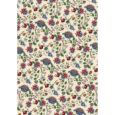 PM-P1_OG_137 Csomagolópapír 50db 99,5*68,5cm Pol-Mak (kalocsai mintás)