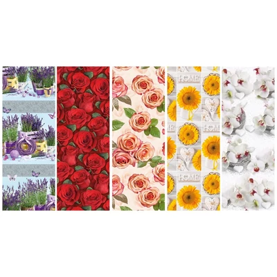 PM-P1_OG_206 Csomagolópapír 50db 99,5*68,5cm Pol-Mak (virágos)