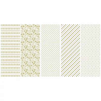 PM-P2_METAL_OG_1/1 Csomagolópapír 200*70cm Pol-Mak Metál arany mintás 1db