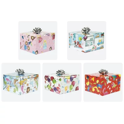 PM-P2_METAL_OG_11/1 Csomagolópapír 200*70cm Pol-Mak Metál Gyerekmintás 1db