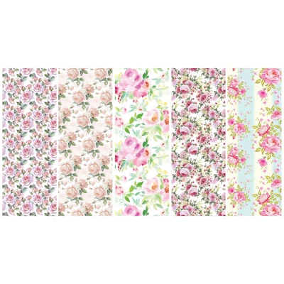 PM-P2_OG_18 Csomagolópapír 50db 200*70cm Pol-Mak (virágos)