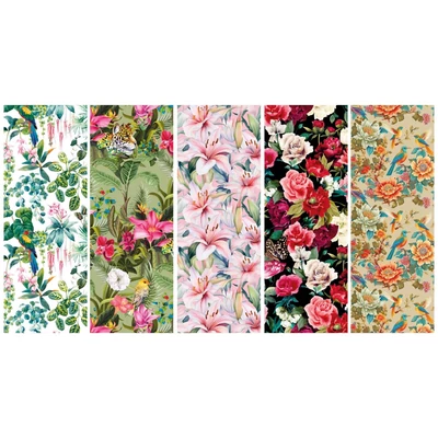 PM-P2_OG_30 Csomagolópapír 50db 200*70cm Virágos