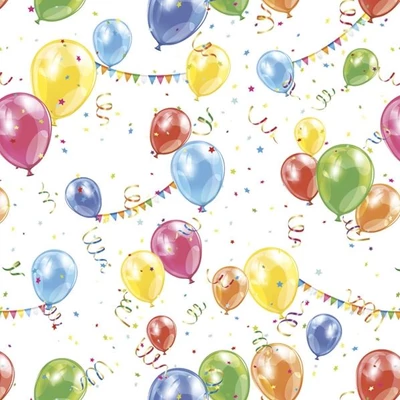 PM-SDOG_026801 Papírszalvéta mintás Daisy 33*33cm Party lufis