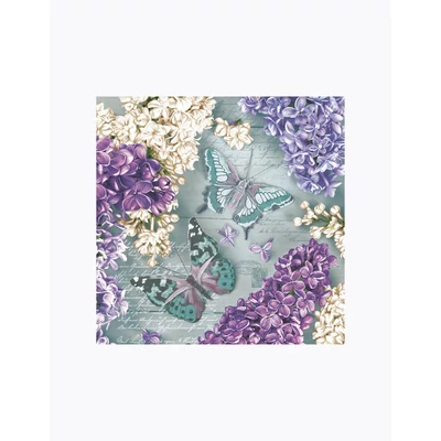 PM-SDOG_033701 Papírszalvéta mintás Daisy 33*33cm Orgonák és pillangók